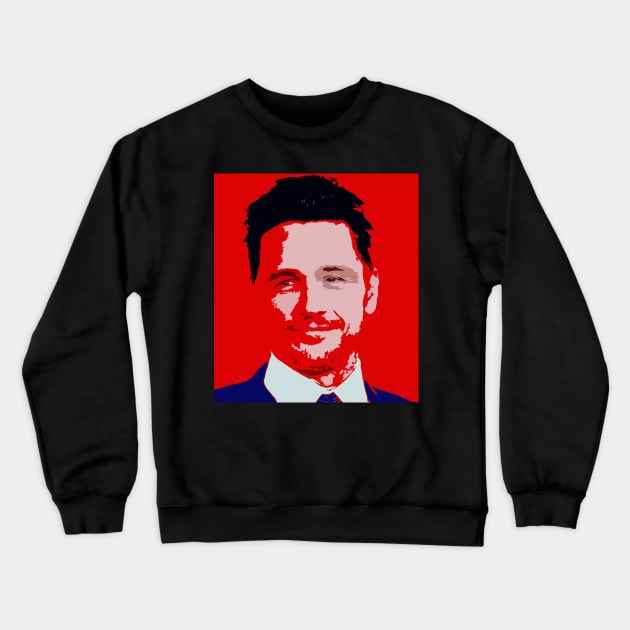 james franco Crewneck Sweatshirt by oryan80